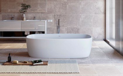Aquatica coletta white freestanding solid surface bathtub 01